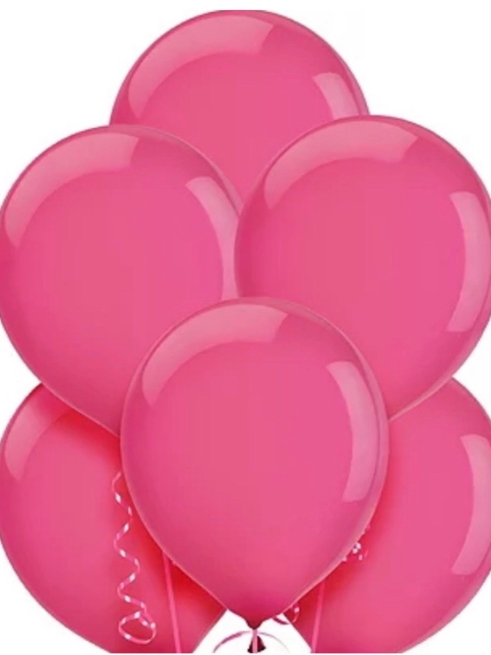 💞 New Pack of 6 - 11” Magenta Pink Party Balloons